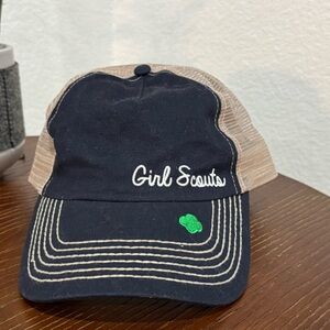 Girl Scouts Navy and Tan Trucker Baseball Hat Women’s Cap OS Snap Back